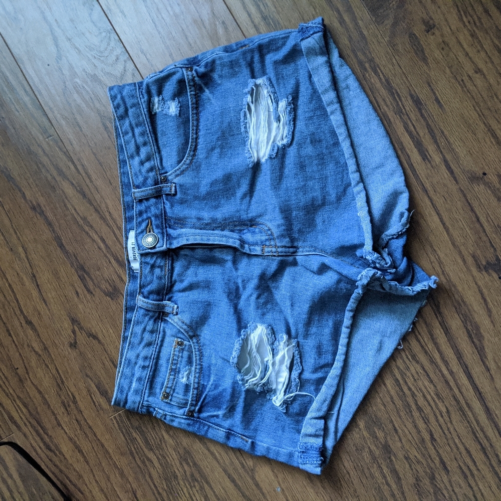High waisted Jean shorts